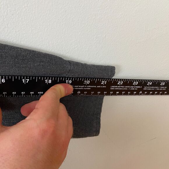 Duluth Trading Co Shirt Mens L Gray Long Sleeve Button Solid Flannel Relaxed - Picture 7 of 7